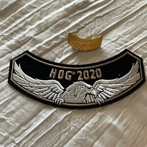 2020 Harley Davidson patch and pin